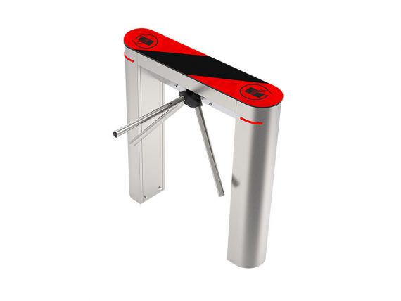 Tripod Turnstiles Luxury Turnstile with Glass Cover, Oval Legs