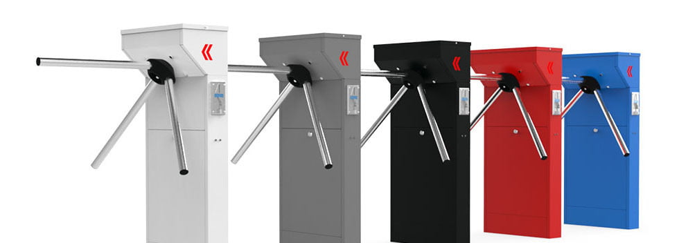 Colored Turnstiles Colored Series Coin Operated/No Coin Single Leg Turnstiles