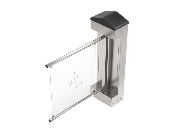 Swing Gate Vip Turnstiles Wide Leaf Angled Cover Motorized Turnstile