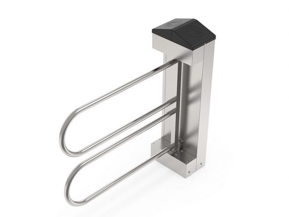 Swing Gate Vip Turnstiles Wide Leaf Angled Cover Motorized Turnstile