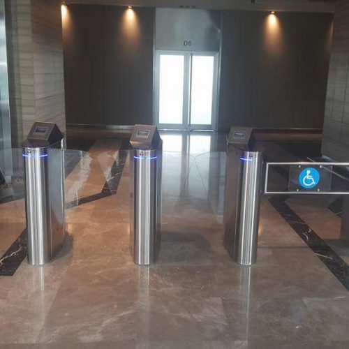 SB 100FL XL – Angular Leaf Turnstile for Disabled Person