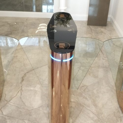 SB 100FL XL – Angular Leaf Turnstile for Disabled Person