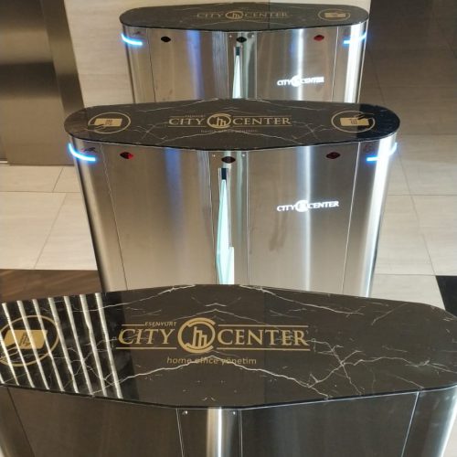 SB 100FL XL – Angular Leaf Turnstile for Disabled Person