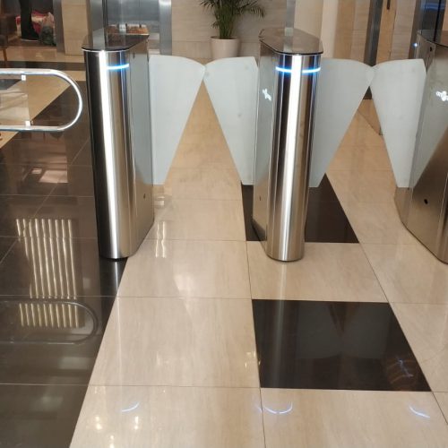 SB 100FL XL – Angular Leaf Turnstile for Disabled Person