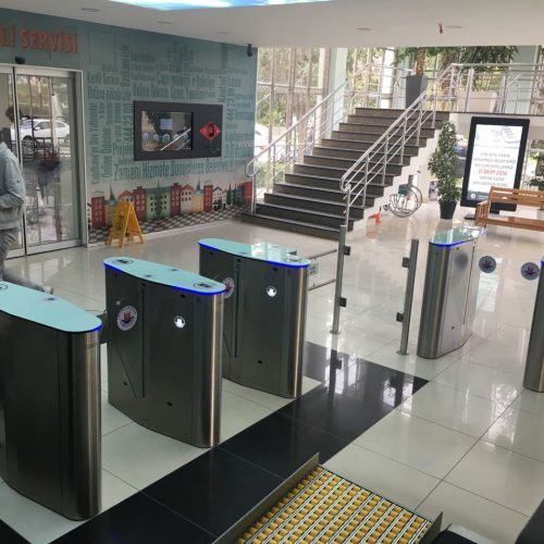 SB 100FL XL – Angular Leaf Turnstile for Disabled Person