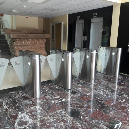 SB 100FL XL – Angular Leaf Turnstile for Disabled Person