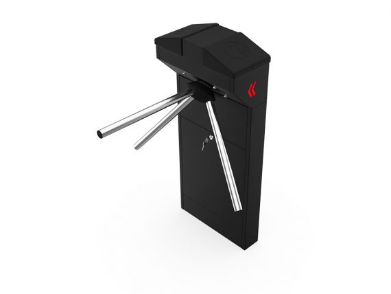 Colored Turnstiles Angled Cover Colored Single Leg Turnstile