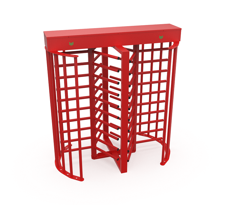3 Arms Double Colored Full Height Turnstile